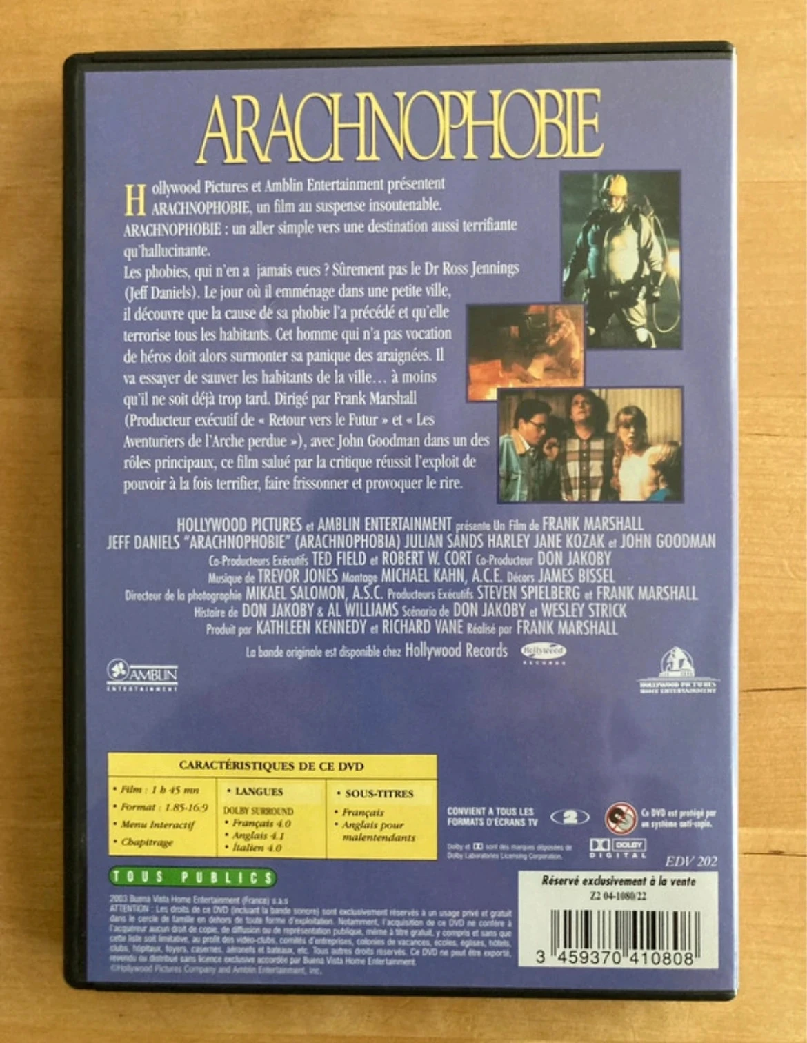 DVD Aracnofobia. – photo 3